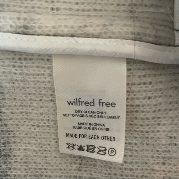 Wilfred Free Plaid Fleece Alpaca Wool Ganna Shirt Jacket shacket 20998 - Picture 8 of 10